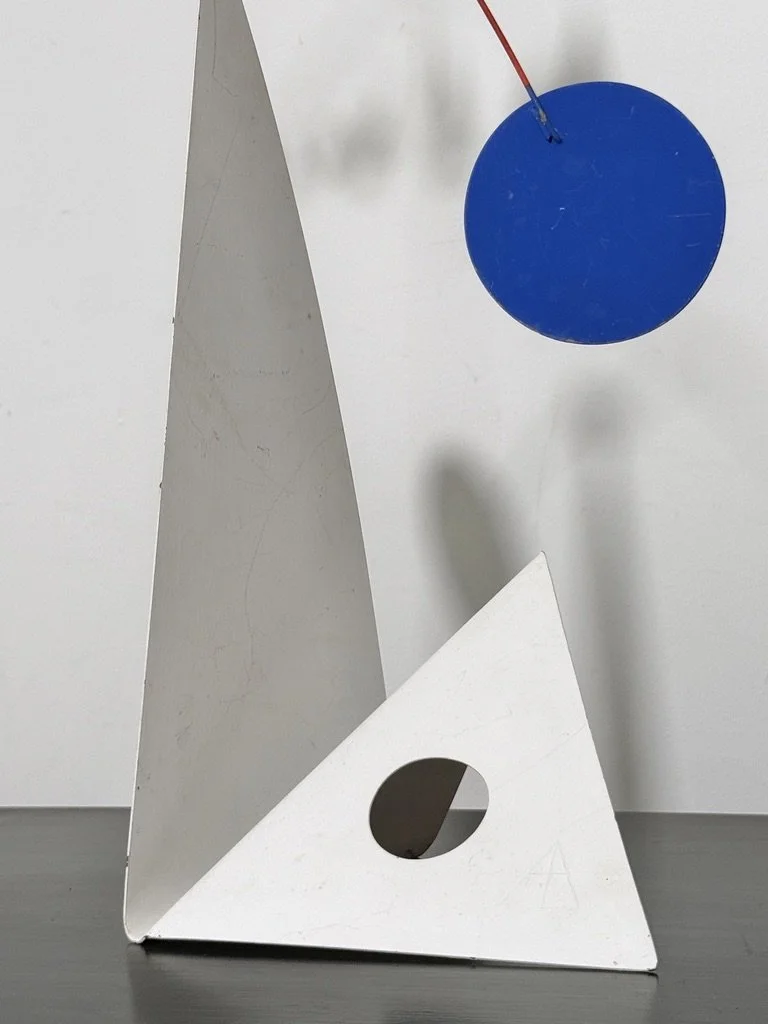 vintage mid century modern alexander calder mobile stabile sculpture arhtur bauman kinetic mobile table top modernist kinetic sculpture unique rare standing mobile art
