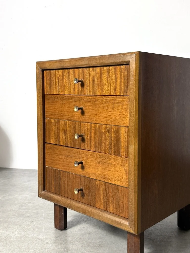 vintage mid century modern furniture detroit michigan paul mccobb rare unique side table with drawers end table with drawers nighstand