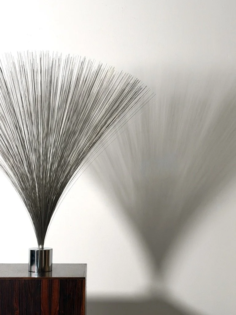 23CC1583-0FD1-435A-B4B0-4A5707C7C231_1_105_c.jpegvintage mid century modern kinetic wire spray sculpture chrome abstract sculpture harry bertoia sound sculpture bertoia sculpture minimalist chrome rar
