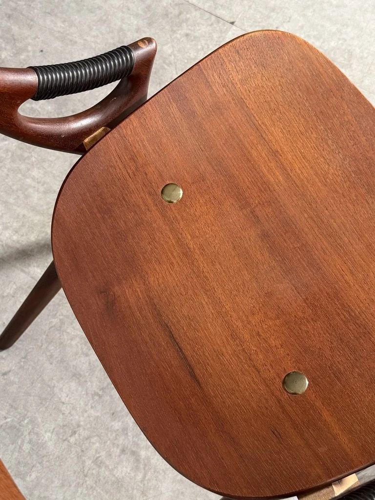 vintage mid century danish modern teak sculptural armchair side chair accent chair rosewood sculpted hans wegner arne vodder finn juhl