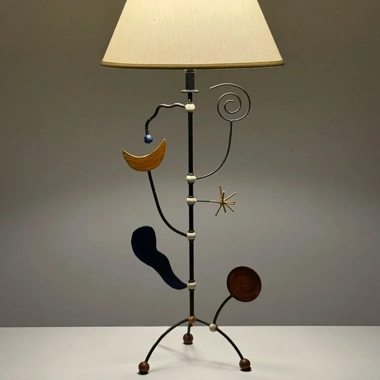 Leeazanne Sculptural Articulating Table Lamp Abstract Kinetic Design