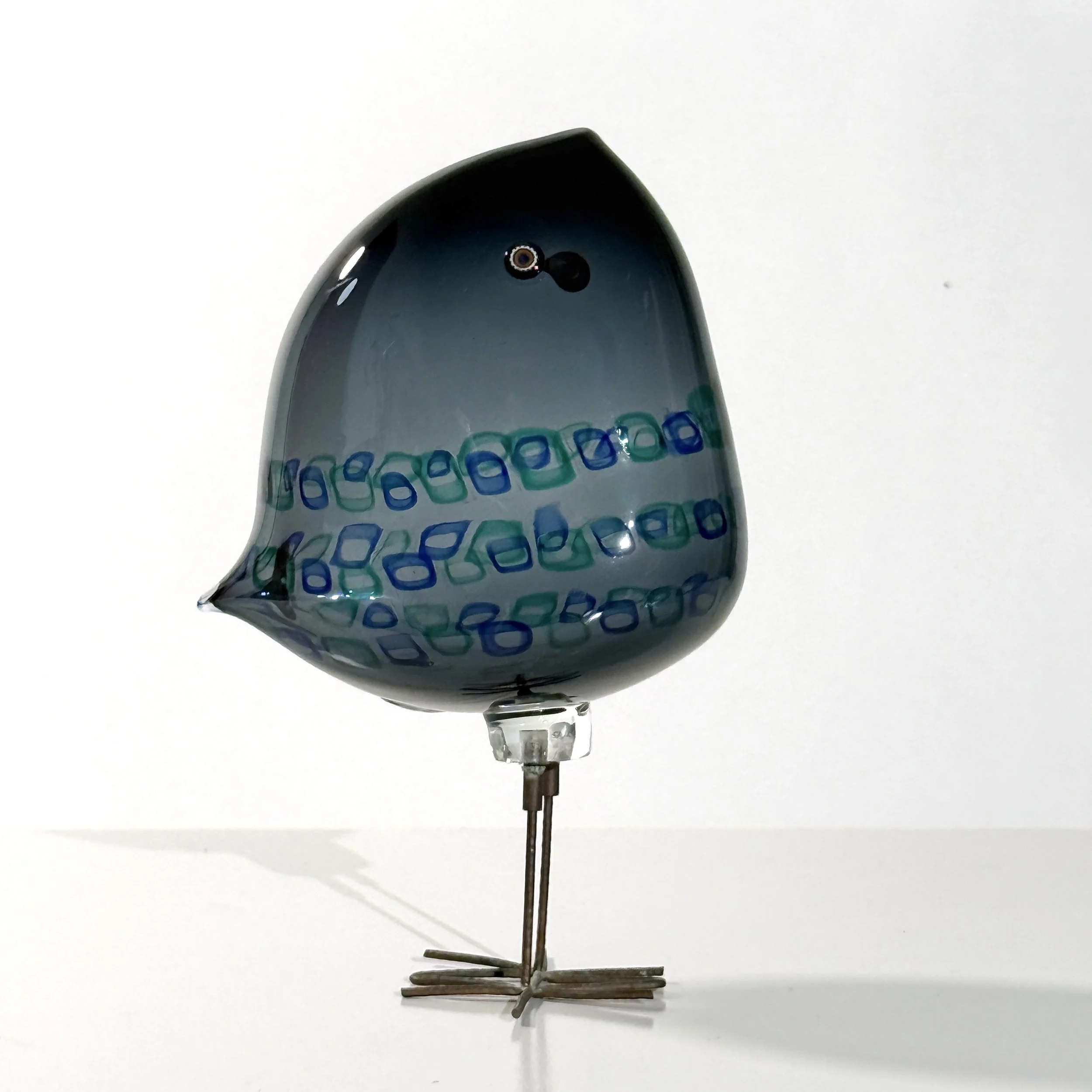 Alessandro Pianon Pulcino Glass Bird Sculpture for Vistosi Murano Italy 1960s
