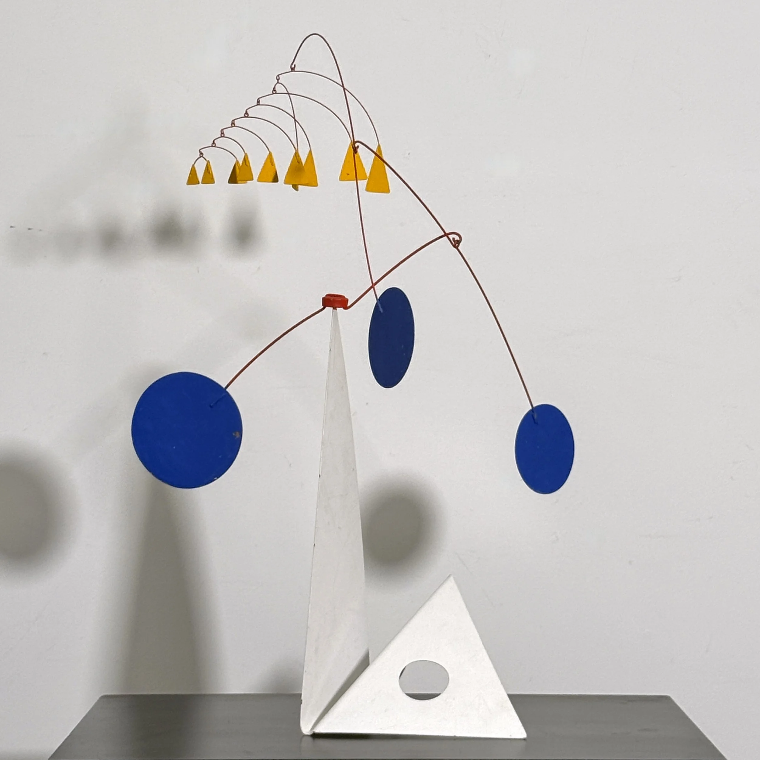 vintage mid century modern alexander calder mobile stabile sculpture arhtur bauman kinetic mobile table top modernist kinetic sculpture unique rare standing mobile art