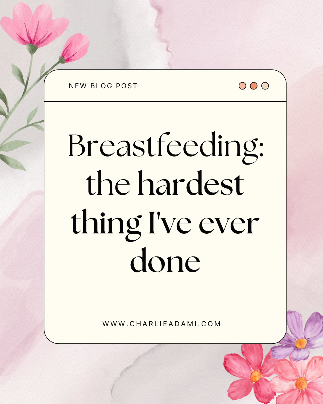 Our Breastfeeding Journey: The Hardest Thing I've Ever Done