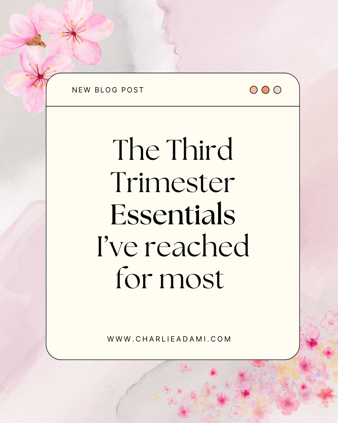 My Third Trimester Essentials