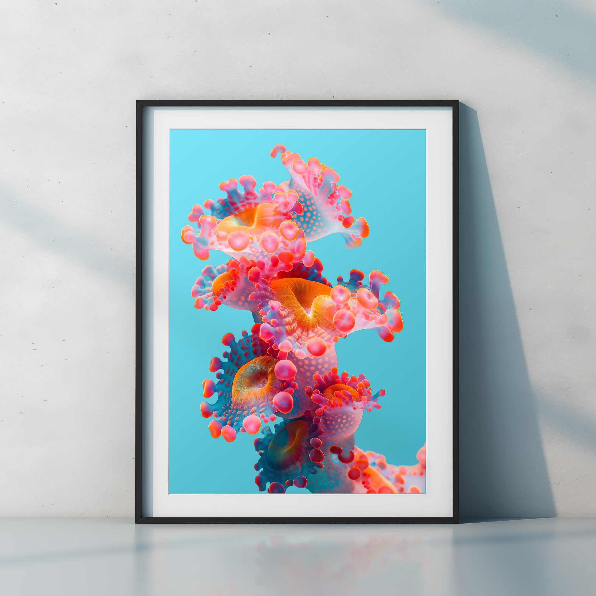 ocean-organism-1-blue-background-frame-with-shadows-on-wall.jpg