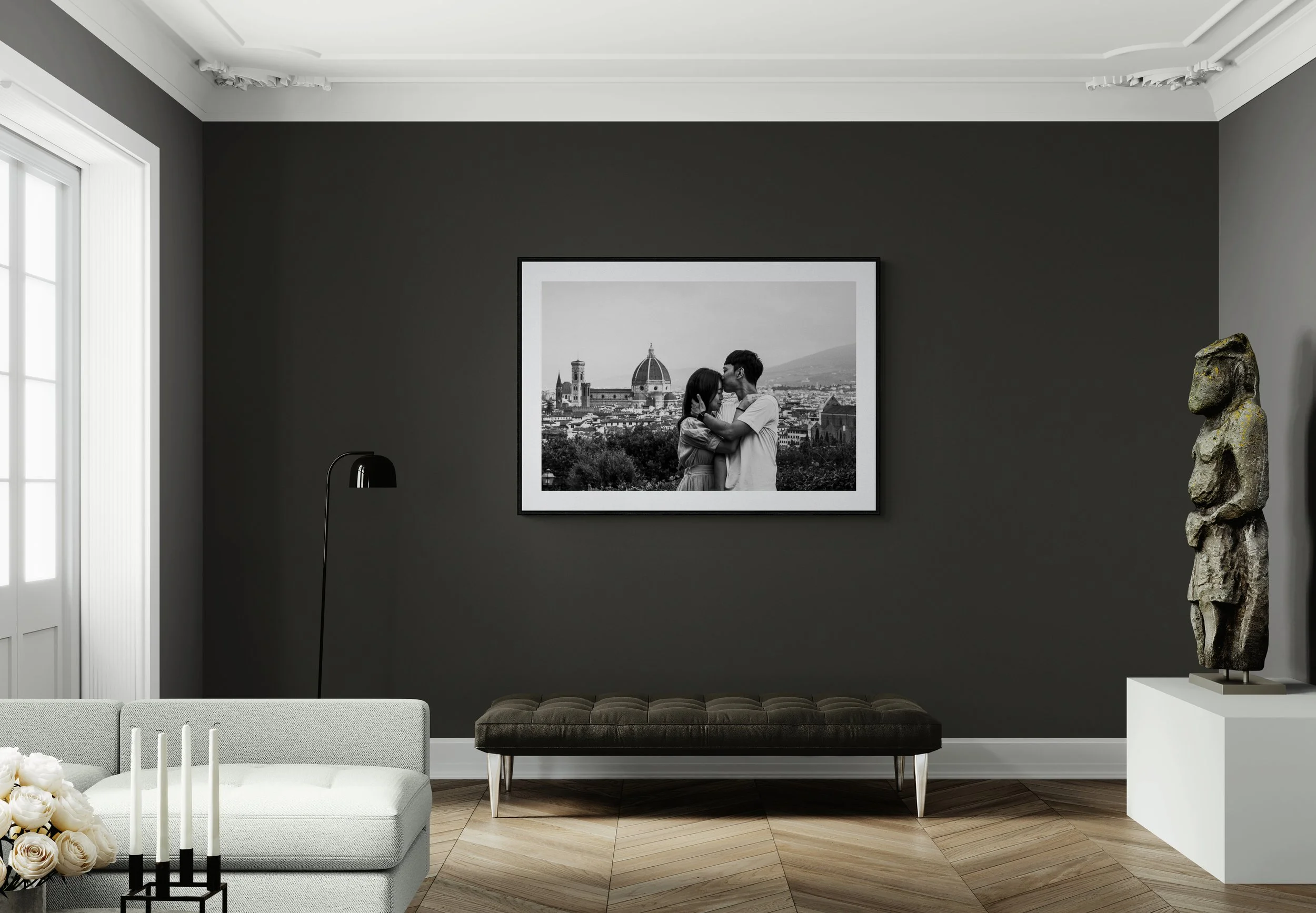 Framed photo of Couple in Florence