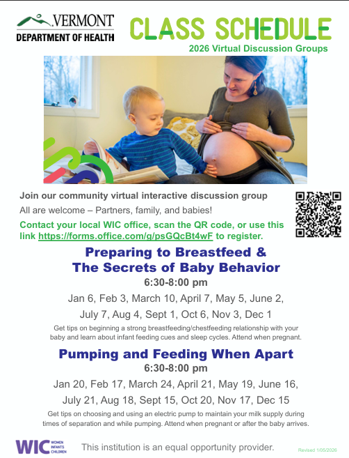 WIC Virtual Class                           "Preparing to Breastfeed                   &amp; The Secrets of Baby Behavior"