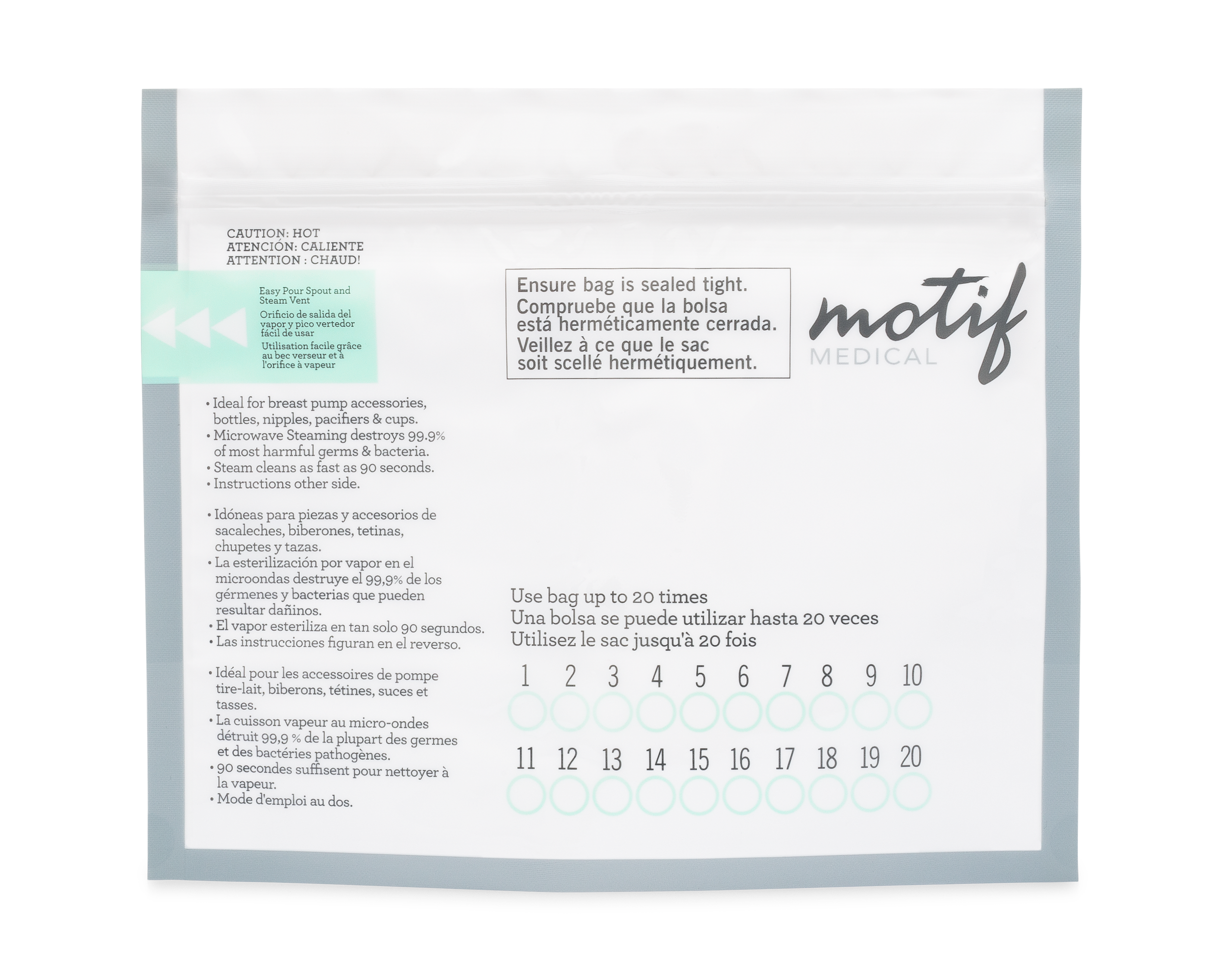 Micro-Steam Sterilizer Bags