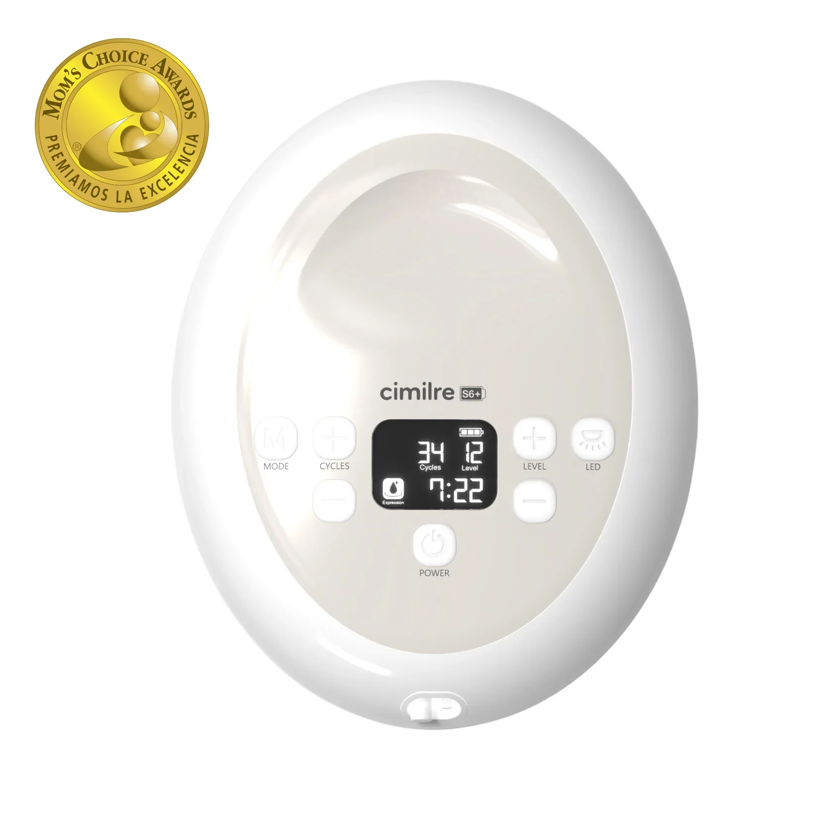 cimilre-S6_-breast-pump-topview-moms-choice-award.webp