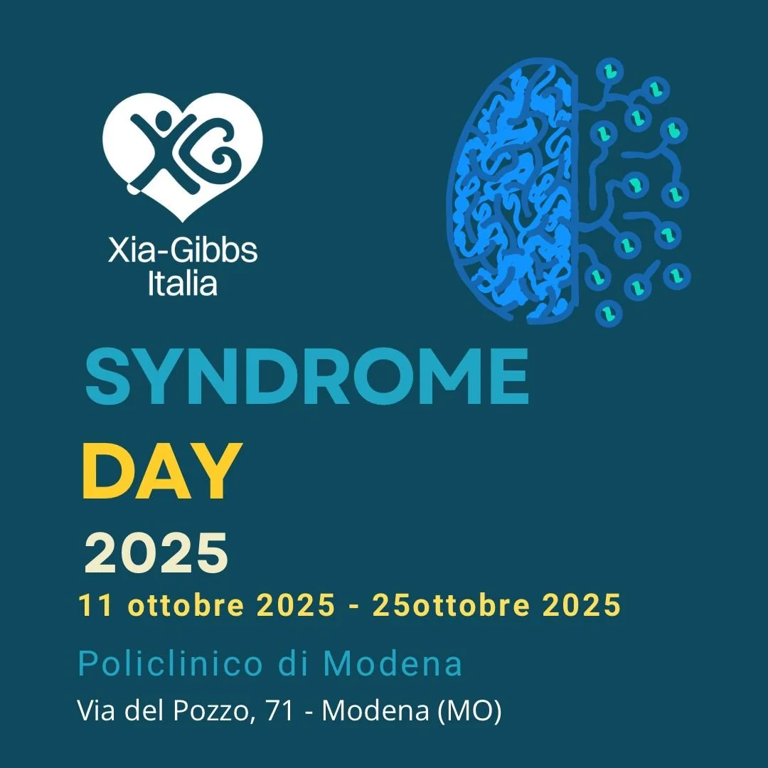 11 E 25 OTTOBRE 2025: 4^ SYNDROME DAY PER LA SINDROME DI XIA-GIBBS