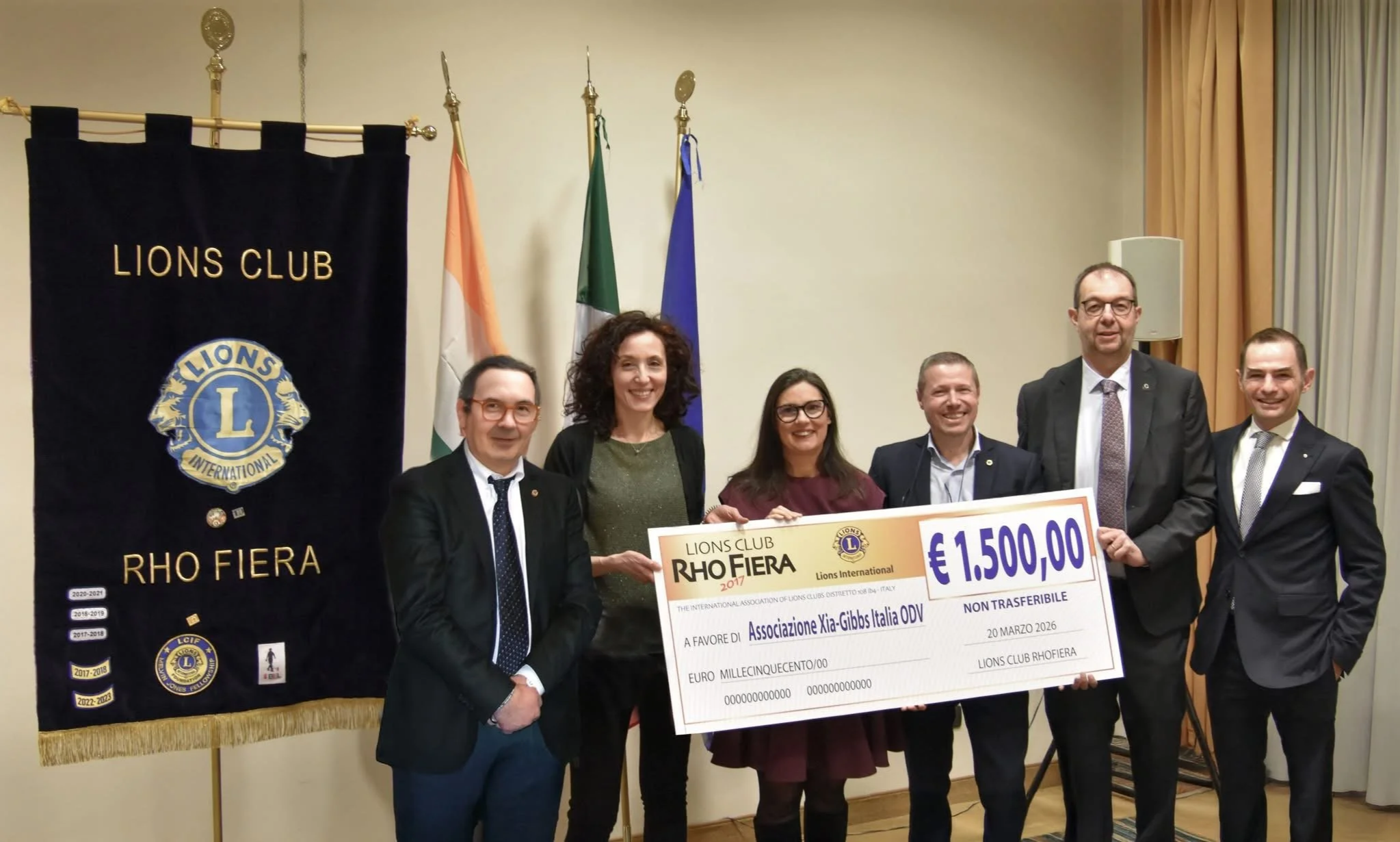 Il Lions Club RhoFiera 2017 a fianco della Xia - Gibbs Italia