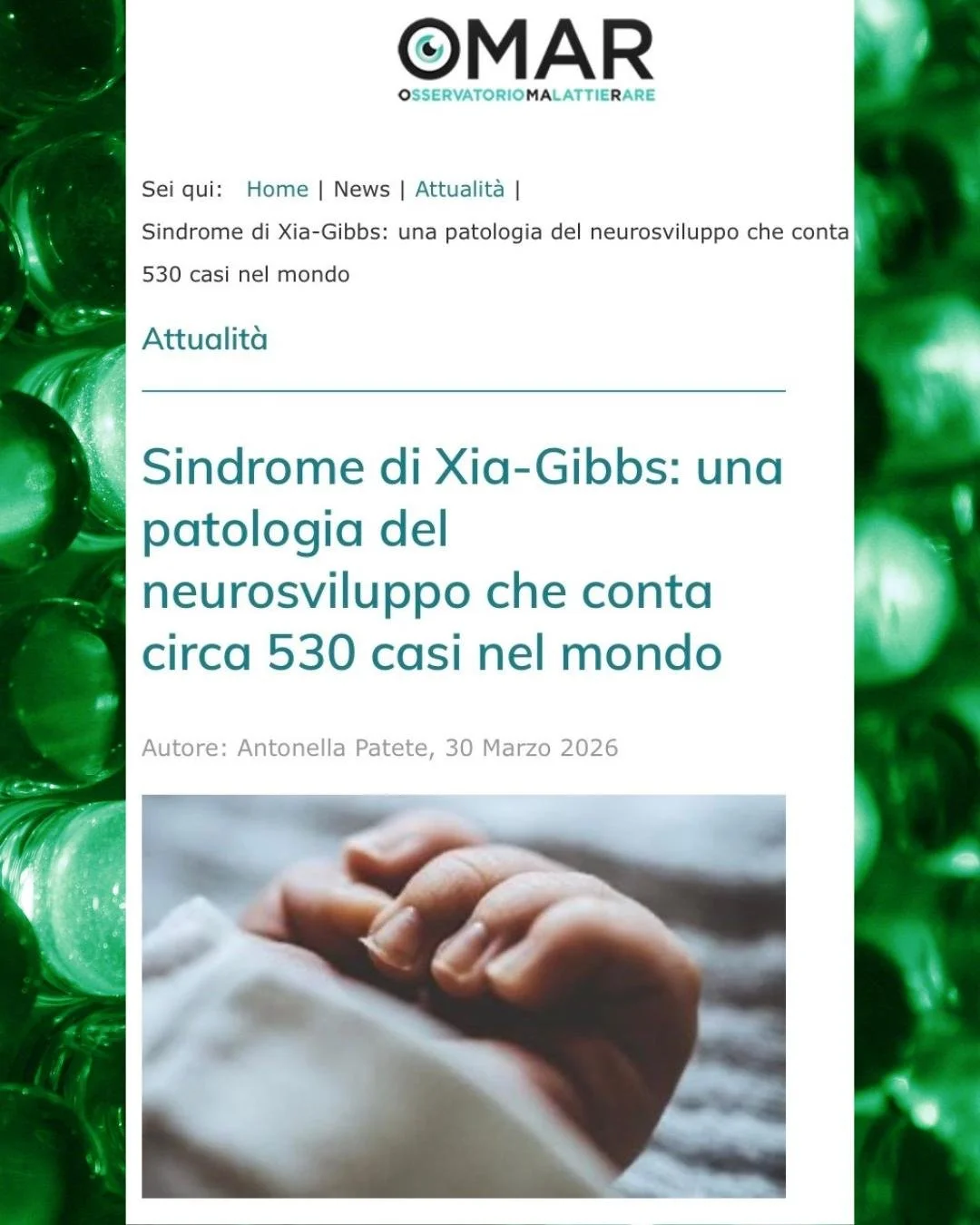 Intervista alla Dott.ssa Bergonzini a cura di O.Ma.R. - Osservatorio Malattie Rare