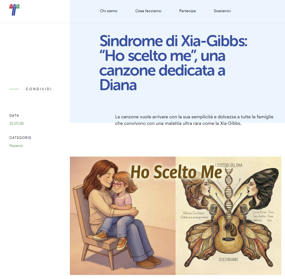 "Ho scelto me" raccontata da Fondazione Telethon: quando la musica dà voce alle malattie rare
