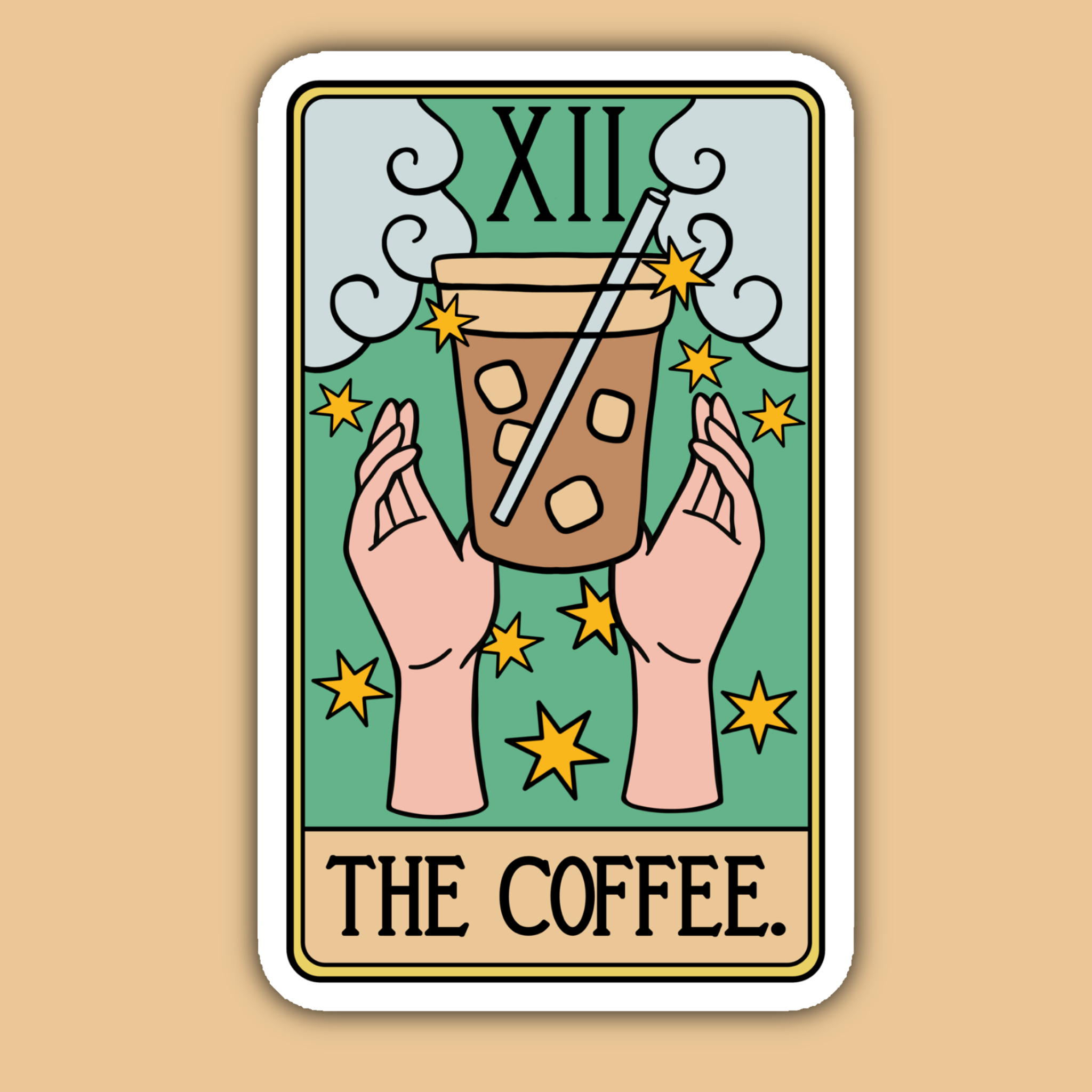 "The Coffee" Tarot Card Sticker