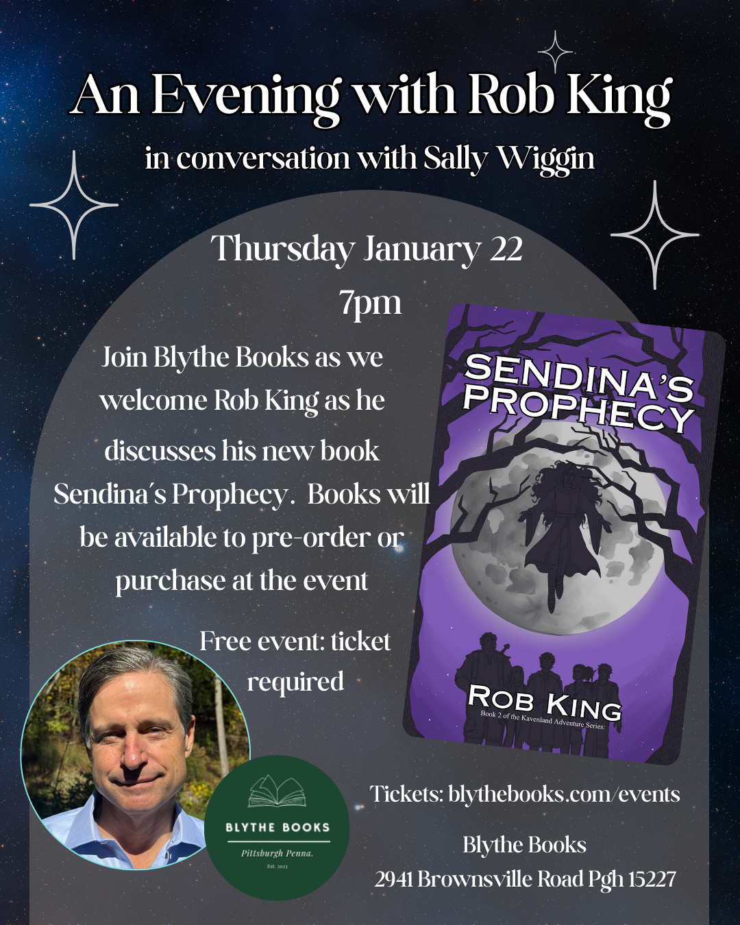 An Evening with Rob King (In Conversation with Sally Wiggin)