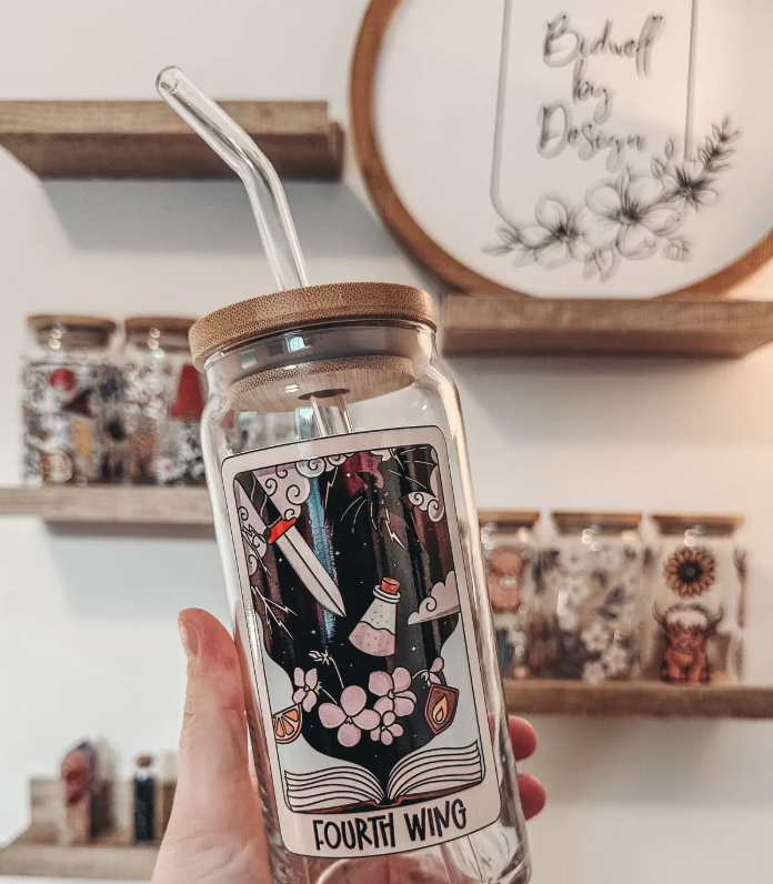 Fourth Wing Glass Tumbler