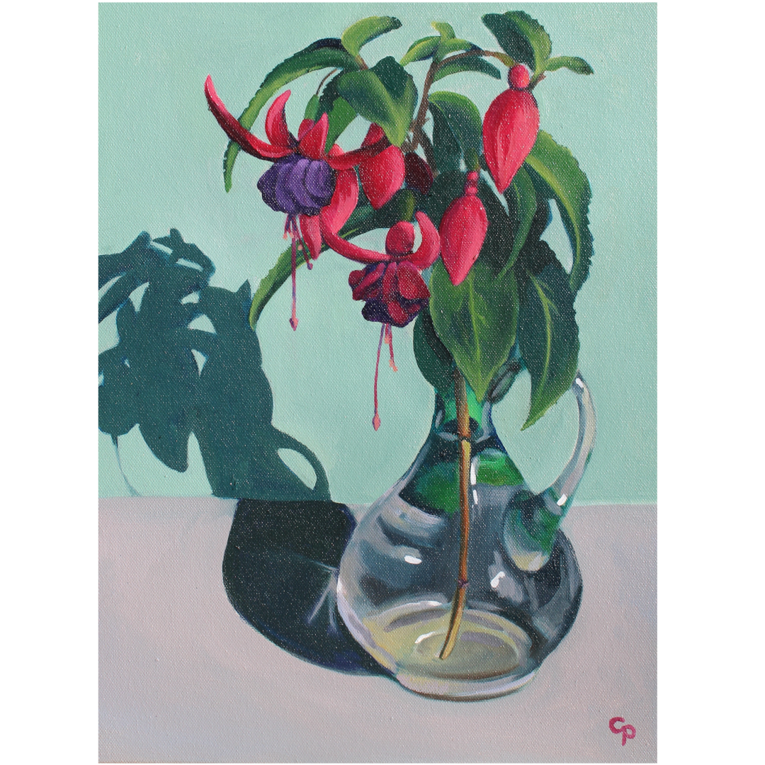 Fuchsia Vase Print