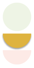 Simple illustration of three pills stacked vertically in pastel colors: green on top, yellow in the middle, pink on the bottom.
