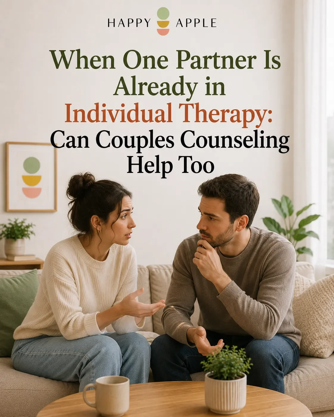 When One Partner Is Already in Individual Therapy: Can Couples Counseling Help Too? | Happy Apple NYC