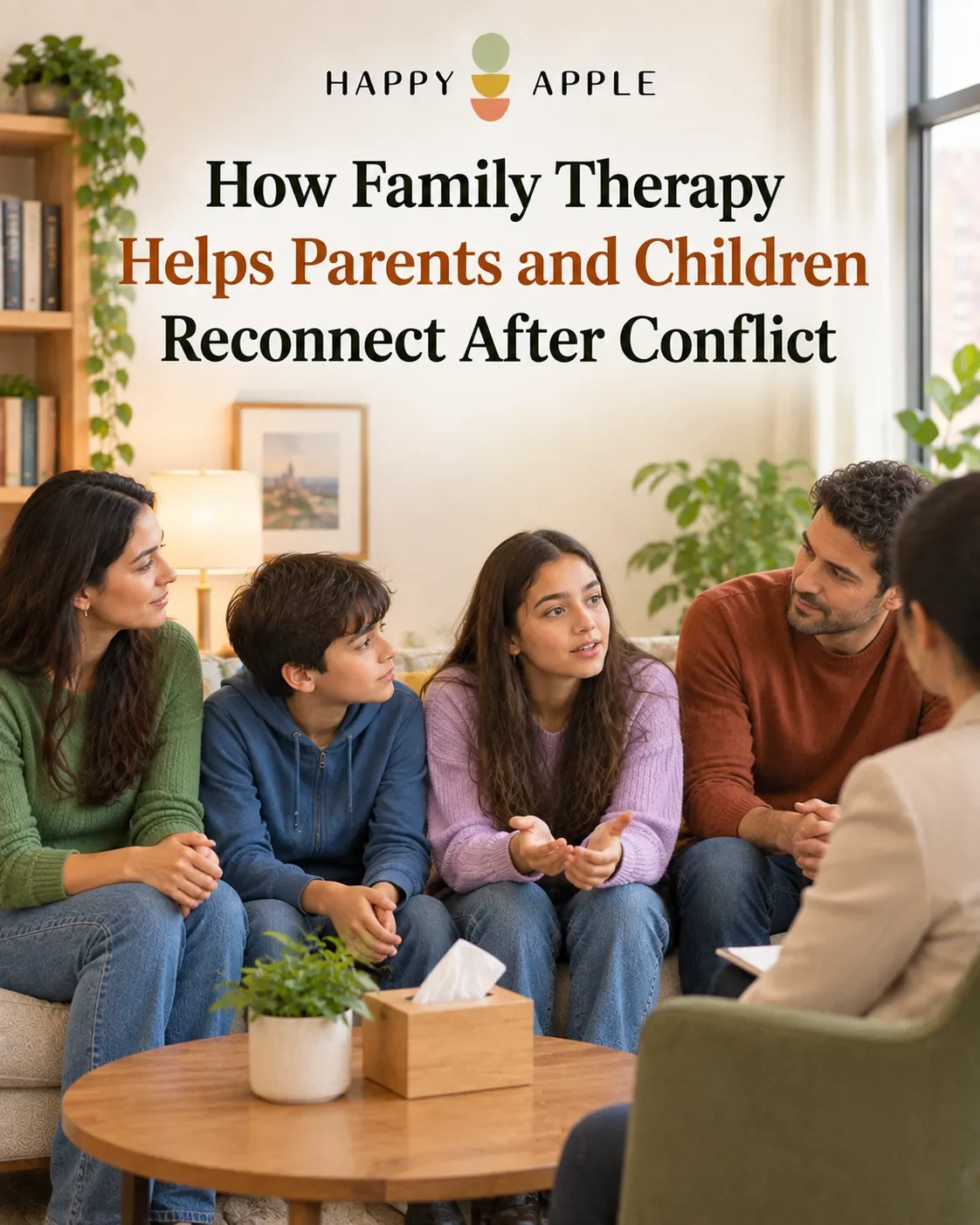 How Family Therapy Helps Parents and Children Reconnect After Conflict | Happy Apple NYC
