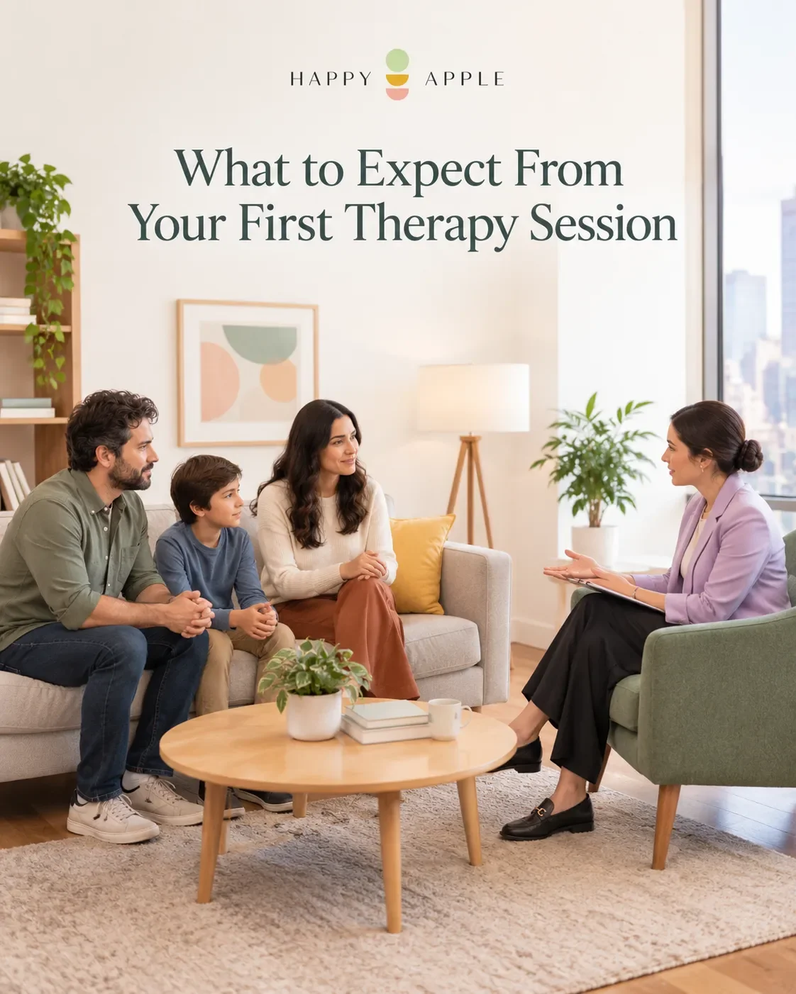 What to Expect From Your First Therapy Session | Happy Apple NYC