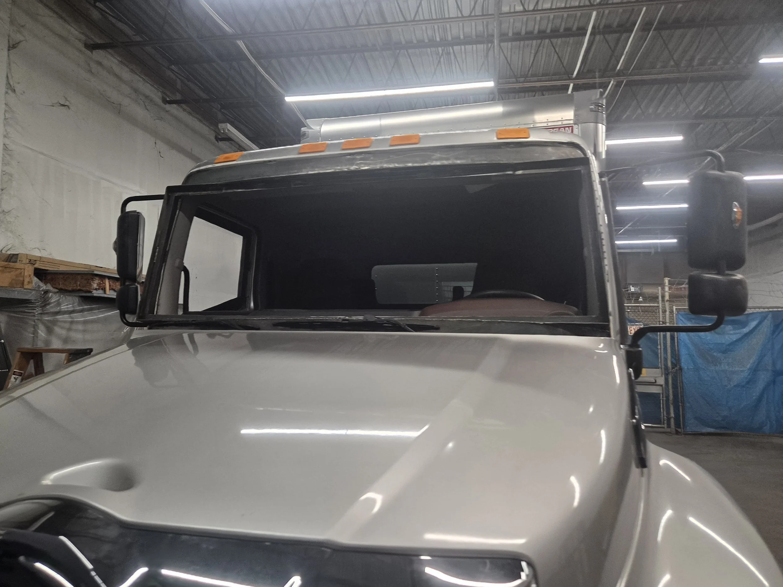 Windshield front view