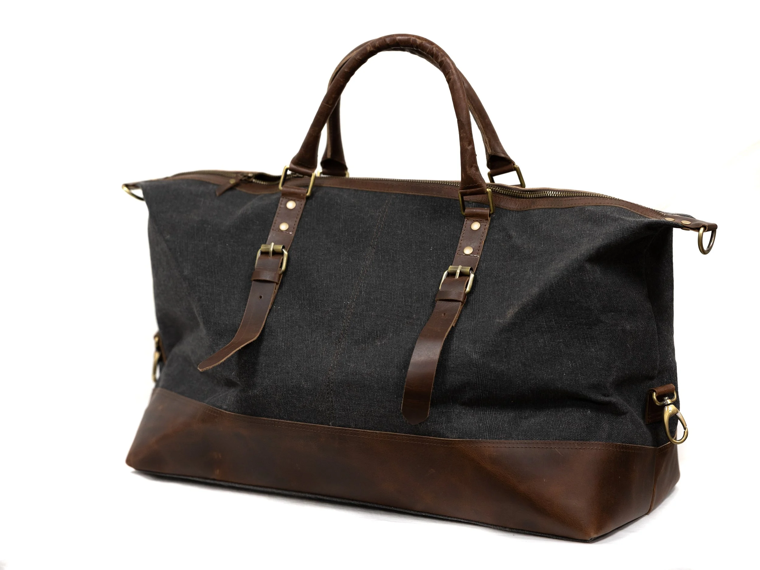 Canvas Leather Duffle Bag