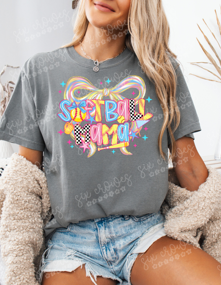 Softball Mama Graphic T-Shirt