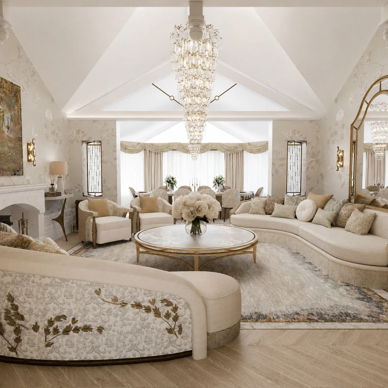 The proposed design for Phase 3 of a beautiful project in Lancashire. 

Exquisitely regal, light-filled and richly layered, this is a space designed to reveal itself as you move through and spend time in it.

At first glance, its palette feels soft a
