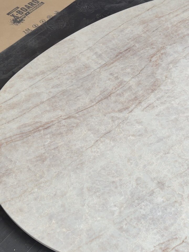Watching a solid block of marble become this breathtaking coffee table is a reminder of the skill behind truly bespoke interiors. 

Every cut, every polish, every detail considered &mdash; resulting in a piece that's as much sculpture as it is furnit