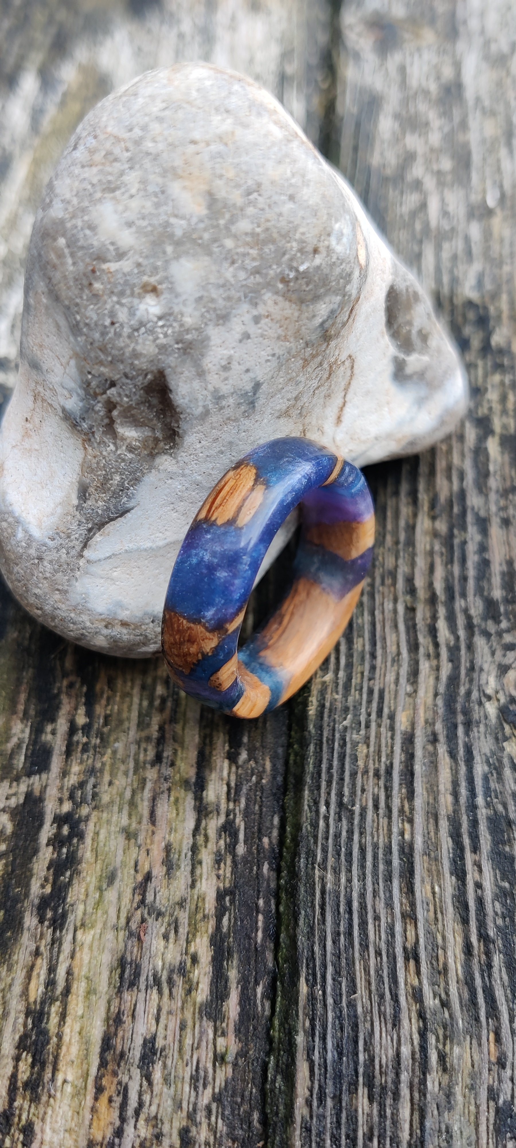 Wood Resin Infused Ring