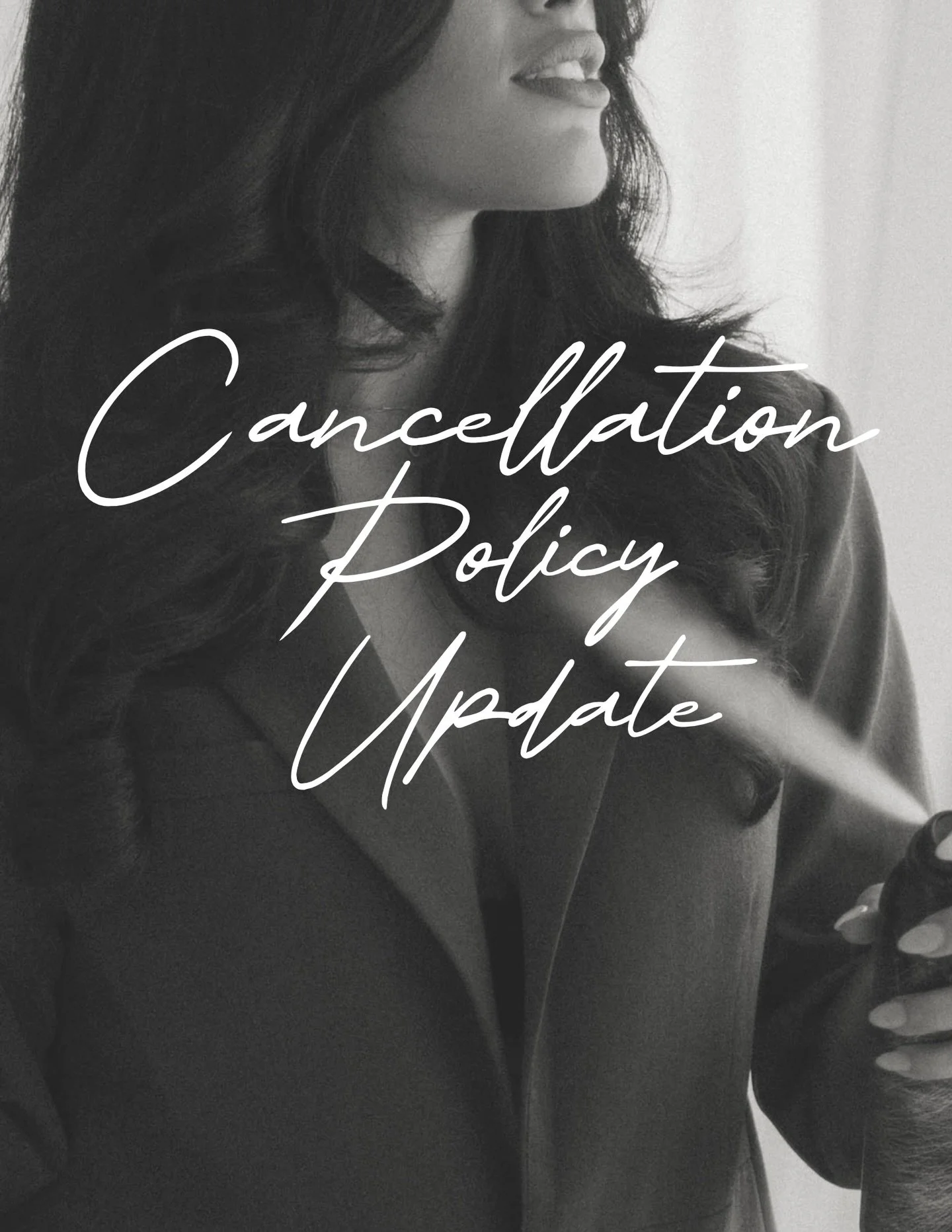 Life happens, we get it 🤍 To respect our team&rsquo;s time and all of our guests, we kindly ask that you review our cancellation policy before your appointment.