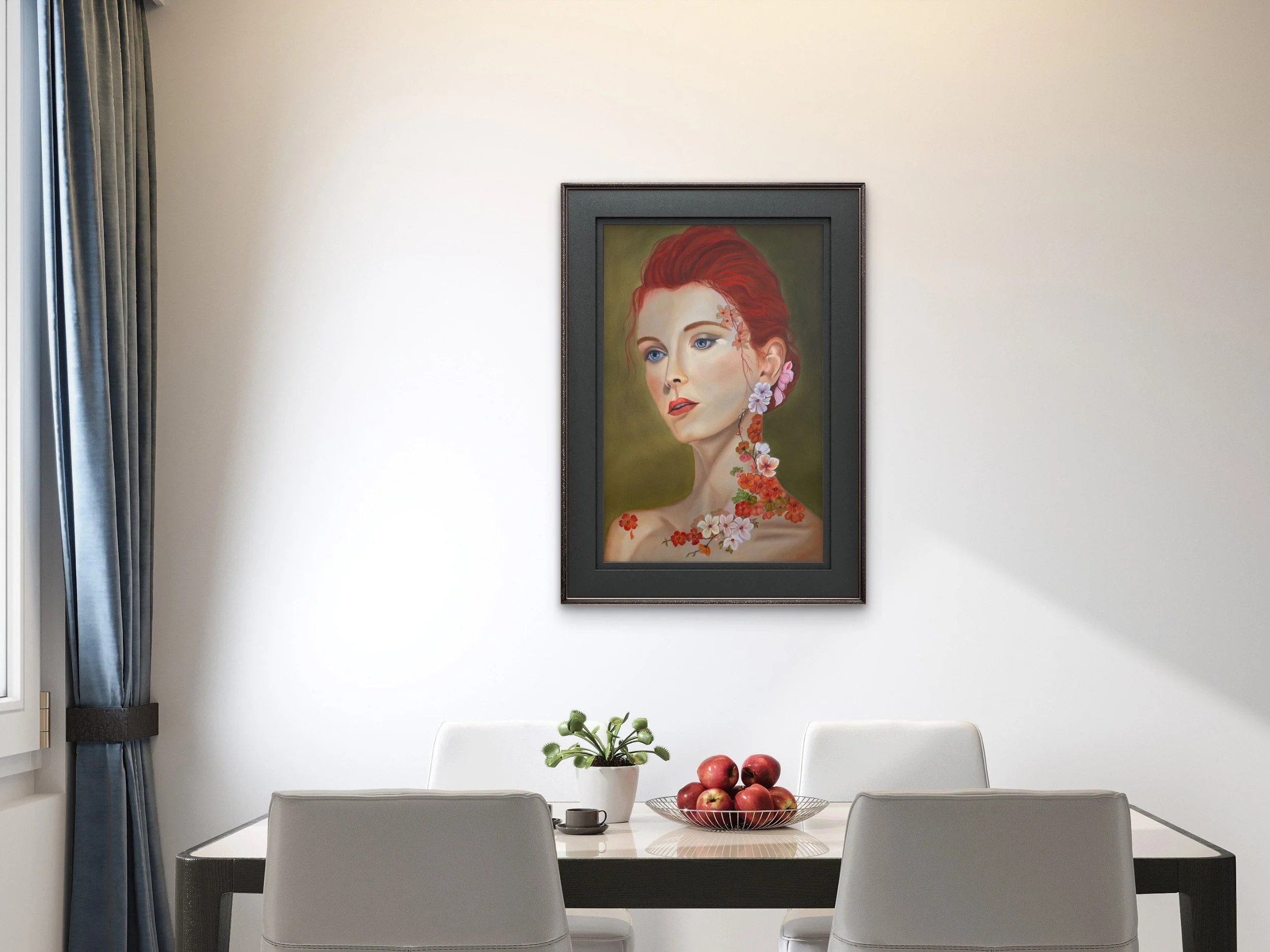 Girl with flowers dining room.jpeg