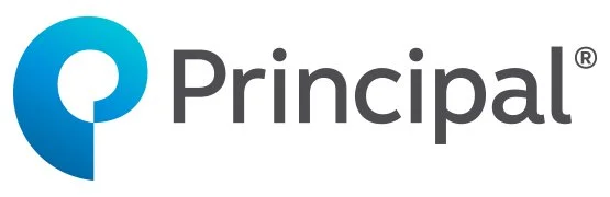 Principal logo with a blue circular emblem and the word 'Principal' in black letters.