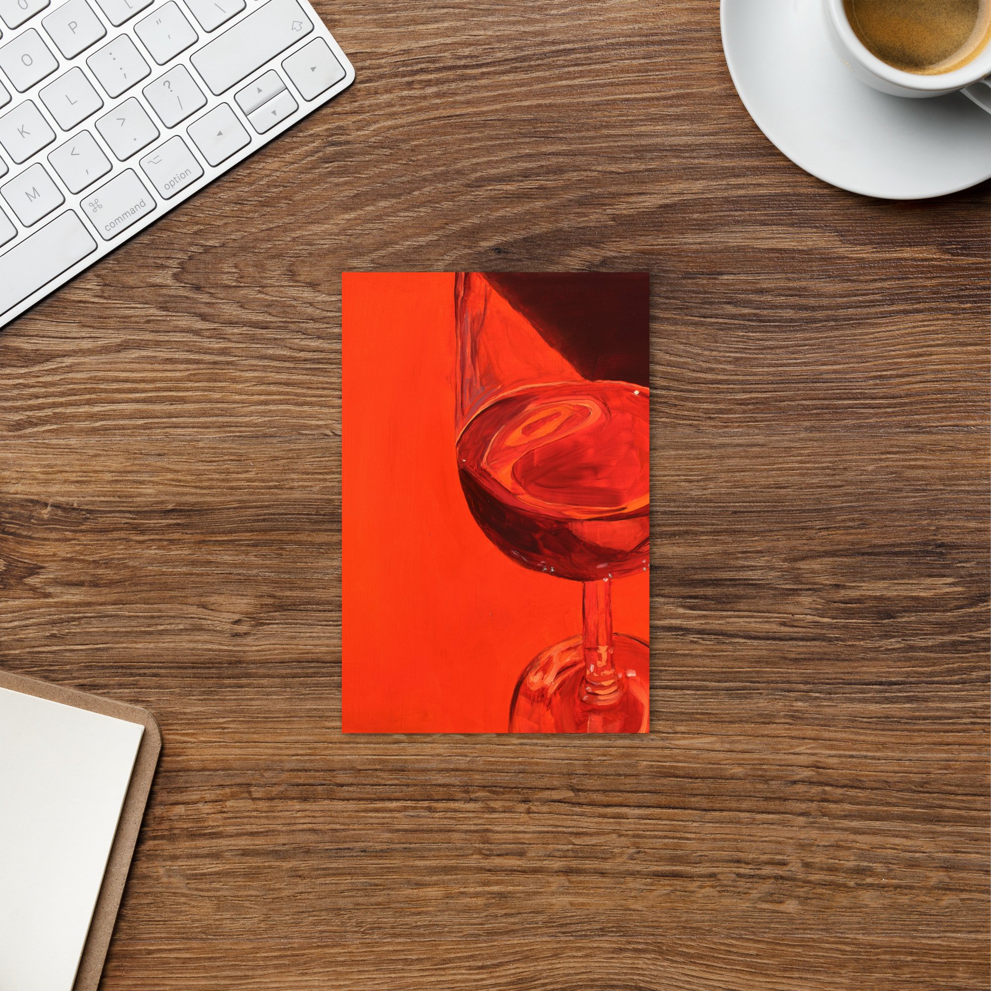 "Red Wine" Postcard