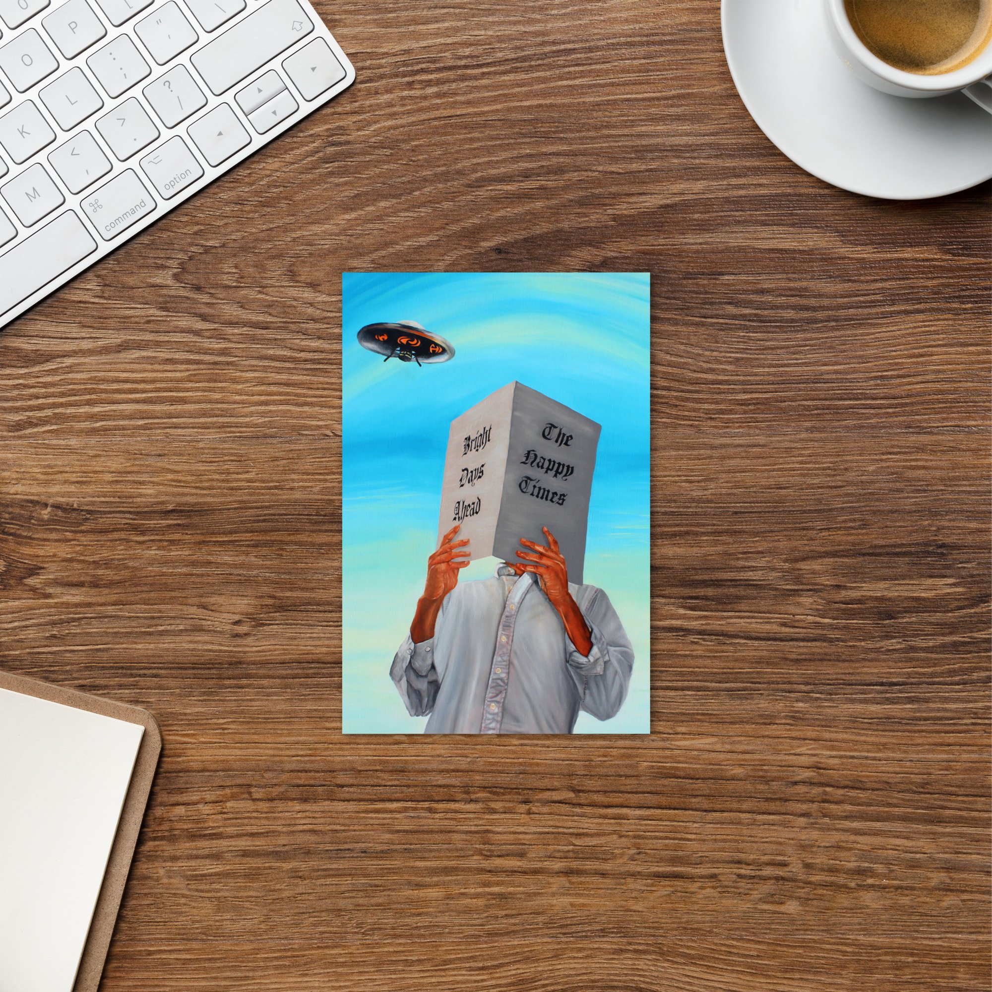 "Visitor in the Void" Postcard