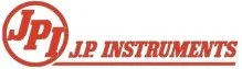 J.P. Instruments logo with red text and a red circular emblem