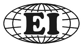 A logo with a globe outline and the letters 'EI' in bold within the globe.