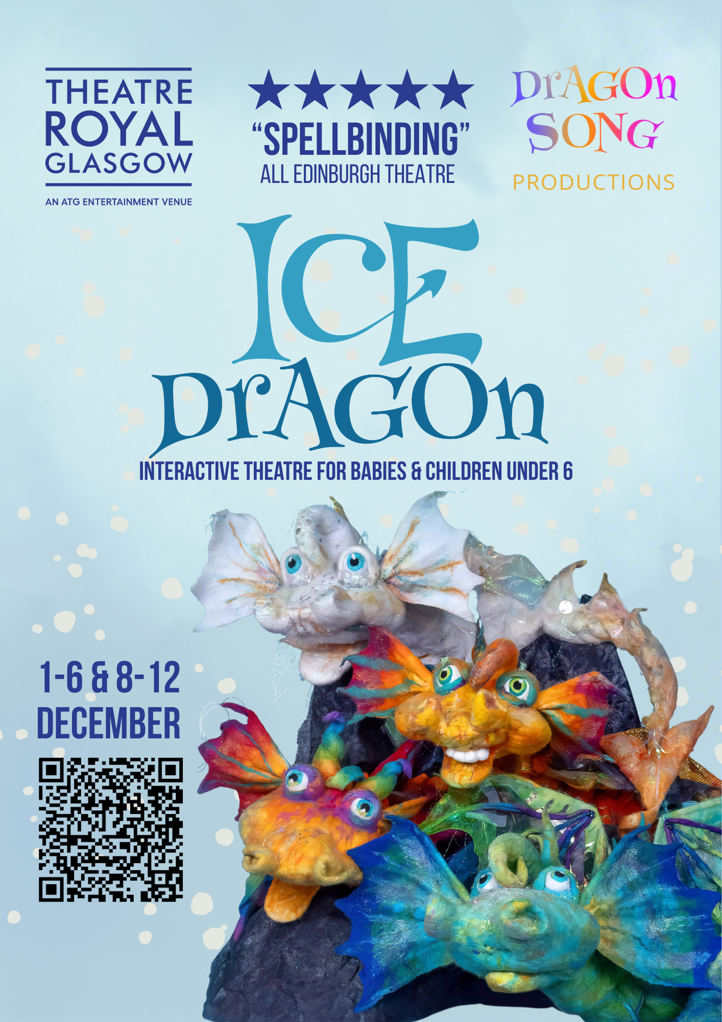 'Ice Dragon' Artwork, Theatre Royal Glasgow (ATG Entertainment), December 2025