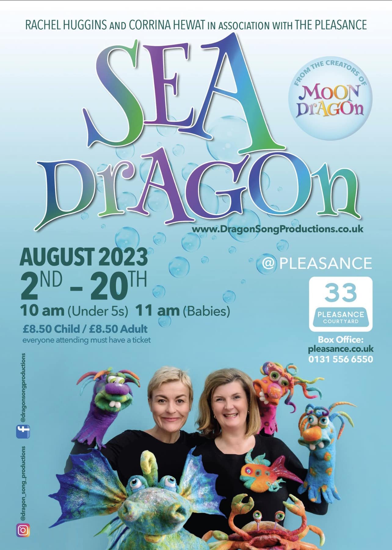 'Sea Dragon' Poster Artwork - The Pleasance (Edinburgh Fringe Festival, 2023)