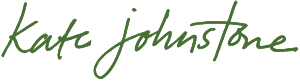 Signature of Katie Johnstone in green cursive handwriting.