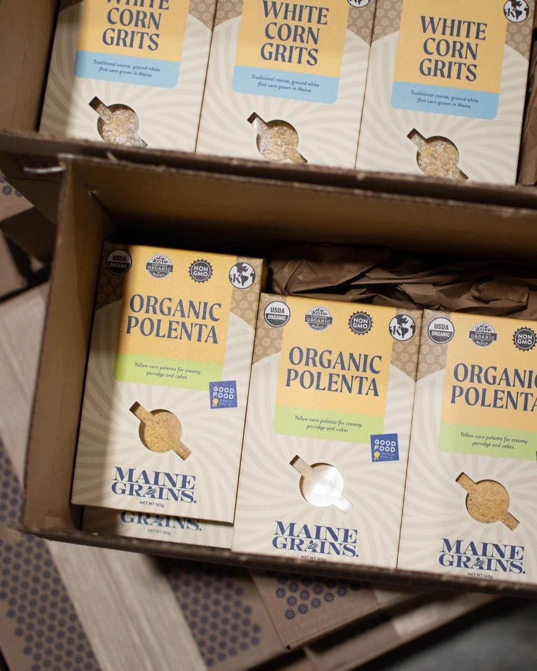 To celebrate our updated grains schedule (now every two weeks!) we're highlighting a few of our favorite varieties - including polenta! Our polenta from @mainegrains is made from coarsely ground, organic yellow corn that is quickly passed through the