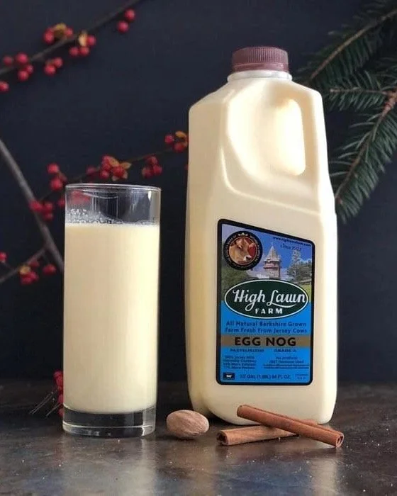 The last chance for fluid milk (read: EGGNOG!) is tomorrow! Order by Thursday for delivery of @highlawnfarm and @strafford_creamery eggnog, @vtmillerfarm chocolate milk, heavy cream, whole milk, and other essentials before the holidays 🥛✨