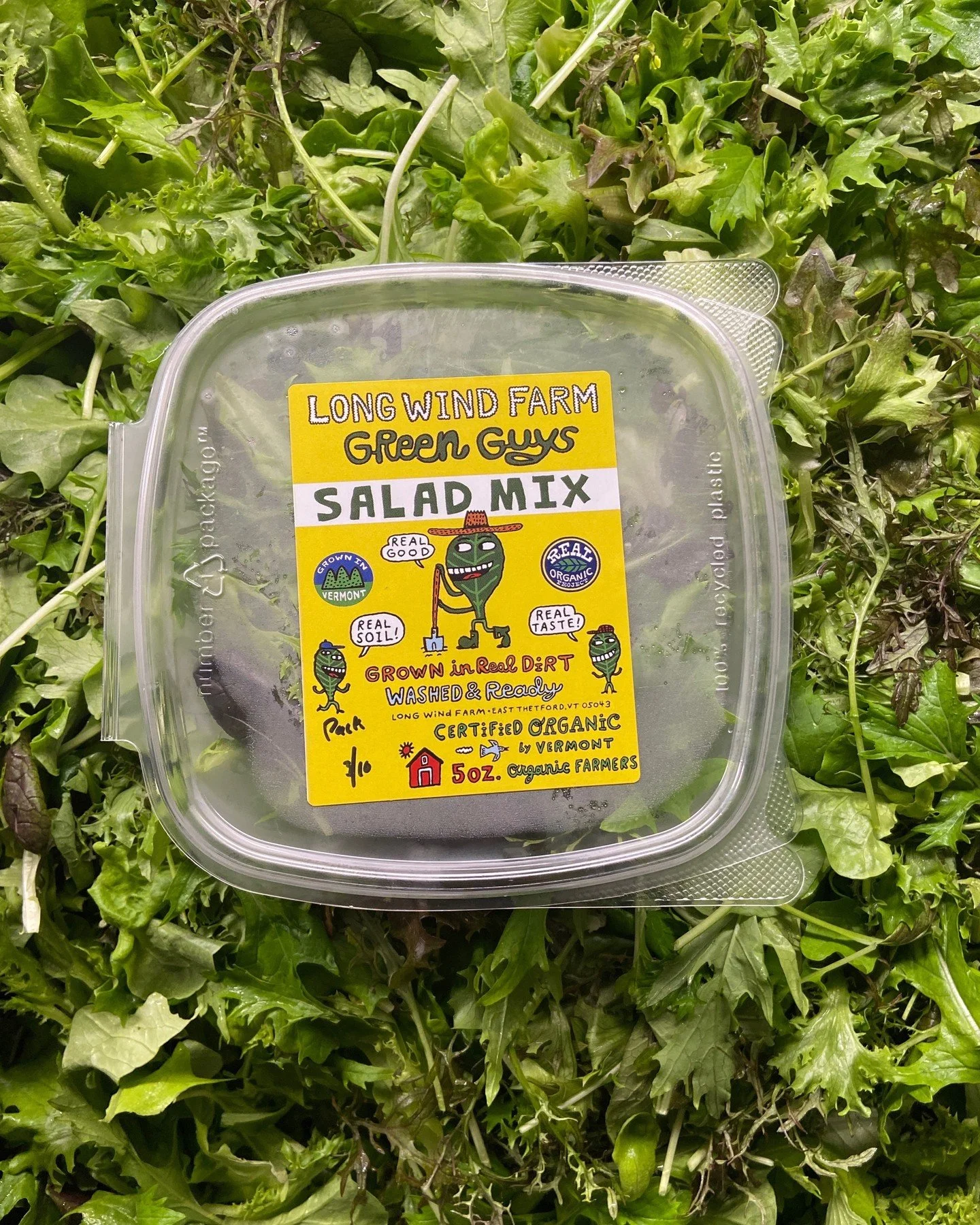 Mesclun from Long Wind Farm is on the list! This staple from Thetford Center, Vermont has some deep roots - @longwindfarm has been farming since 1984 and was "organic before organic was cool." Their mesclun reflects that: clean, balanced gr