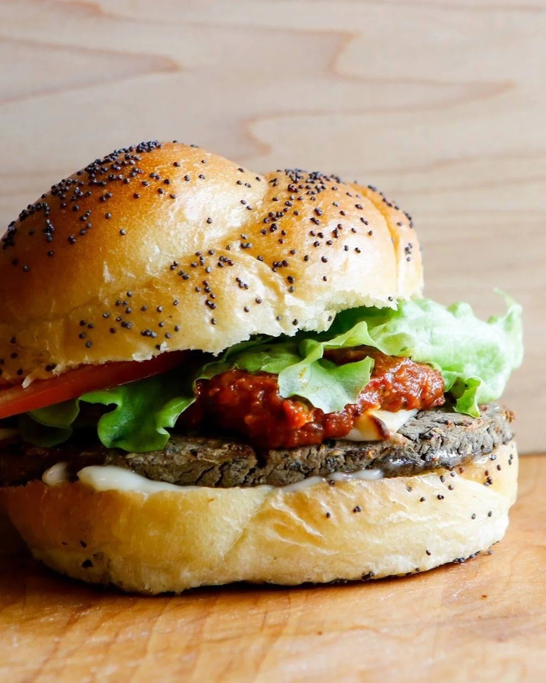 Joe Bossen started @beancrafters with a simple plan: that a burger made of beans could taste great. That was 2009 and we think he did it. Organic black beans, carrots, kale, buckwheat, sunflower seeds, cumin, rosemary. Certified organic, gluten-free,