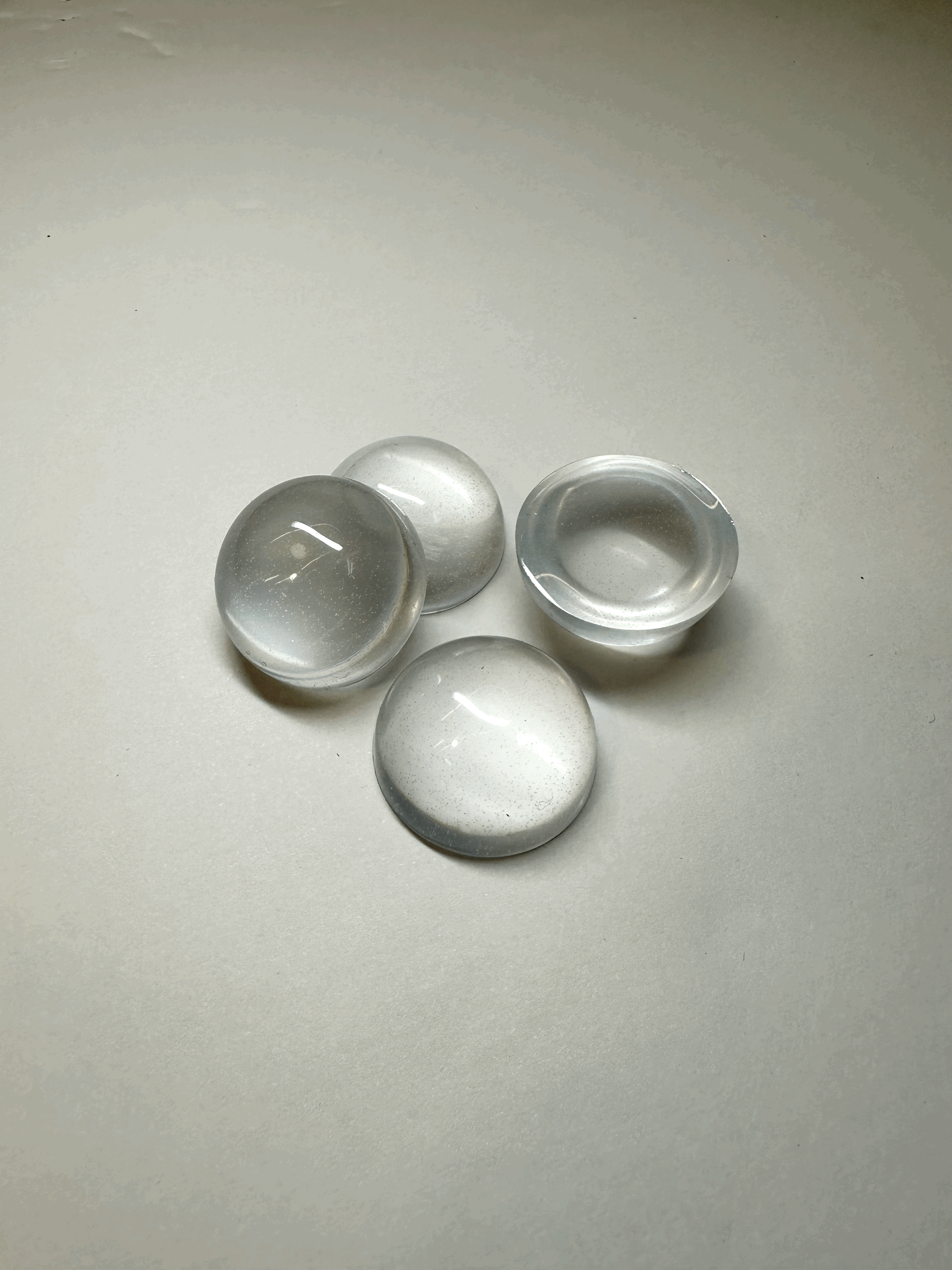 Feet: Clear Resin Spheres