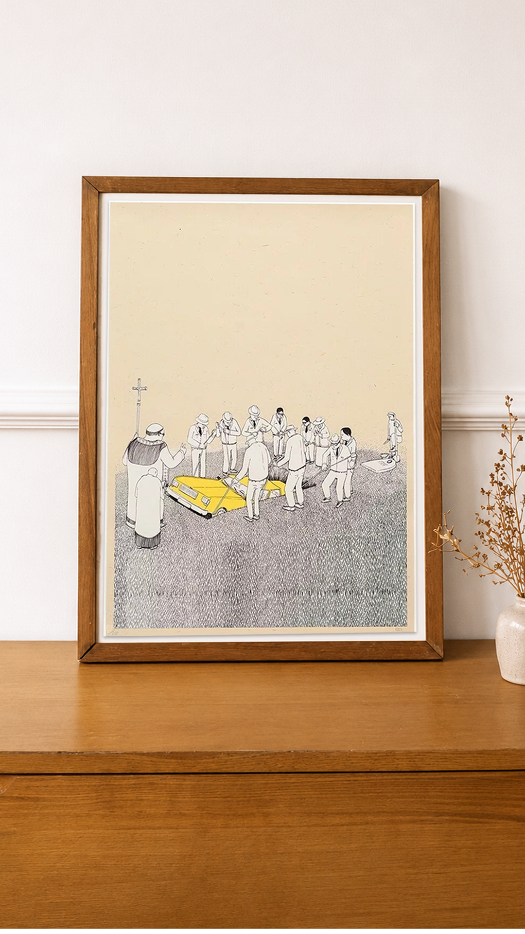 Blu Funeral Street Art Framed