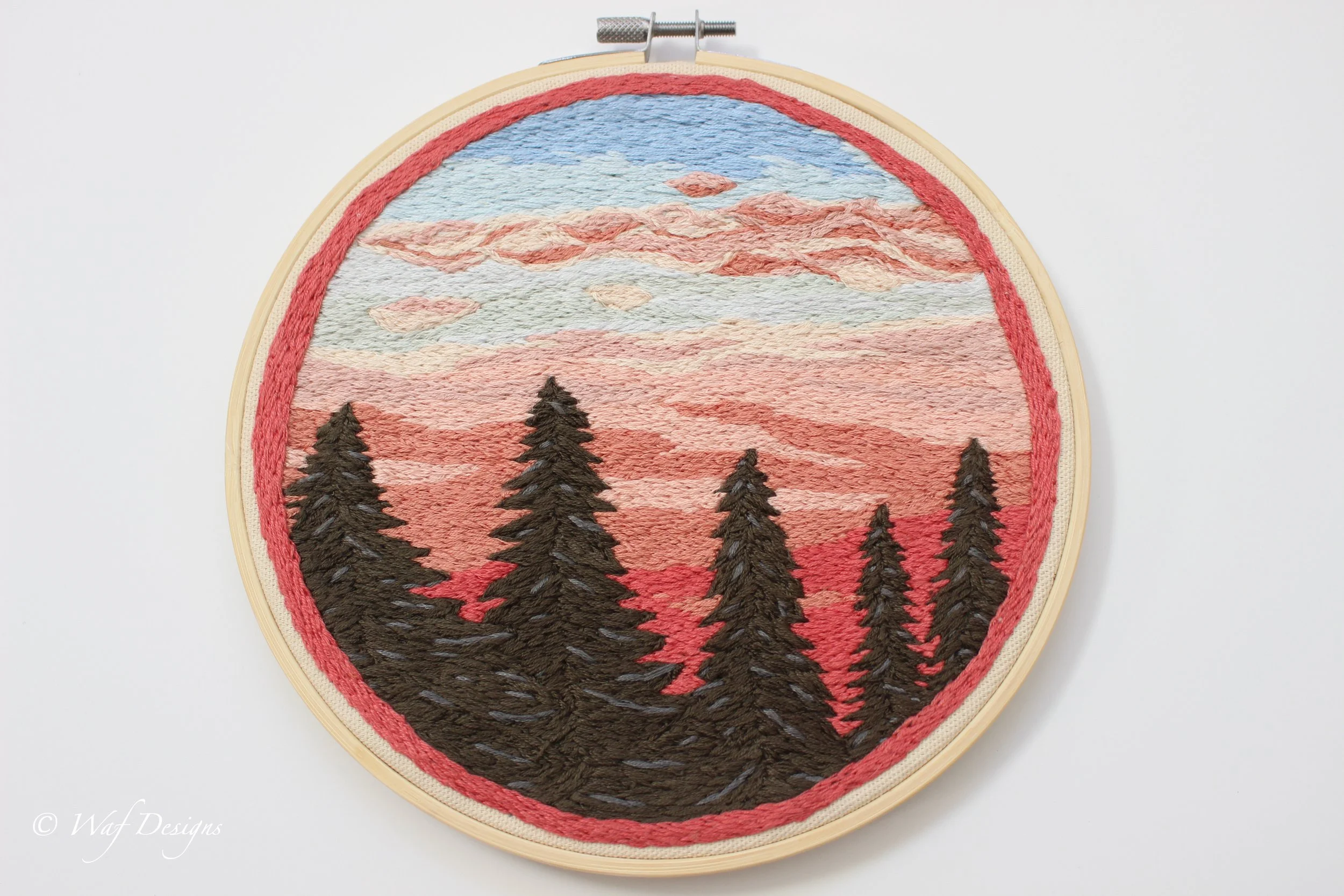 Evergreen trees and Sunset -6.jpg