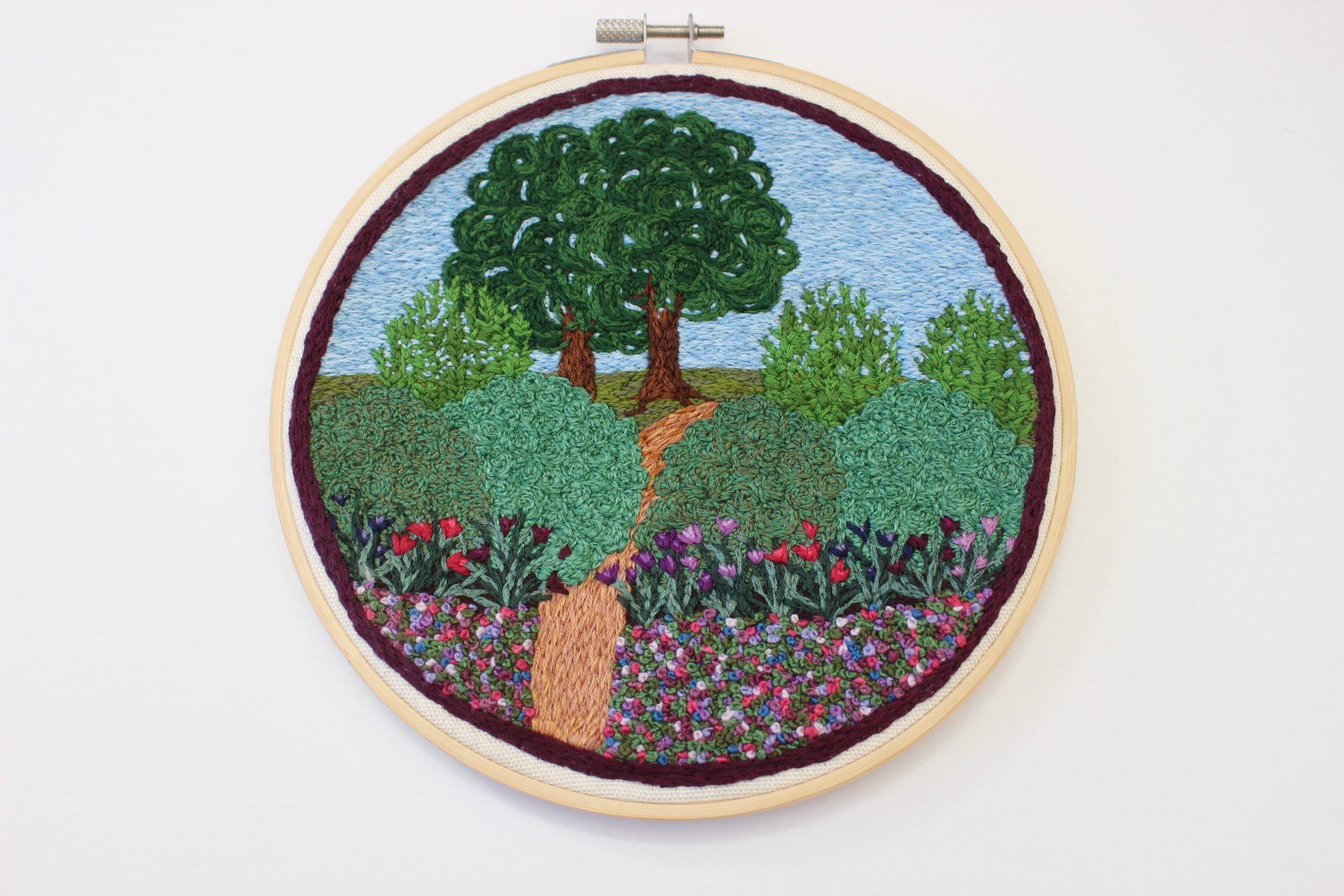 Meadow 7" Hand Embroidered Artwork